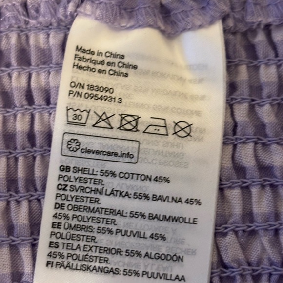 H&M Purple Bubble Mini Skirt with Ruffled Hem - Picture 3 of 8